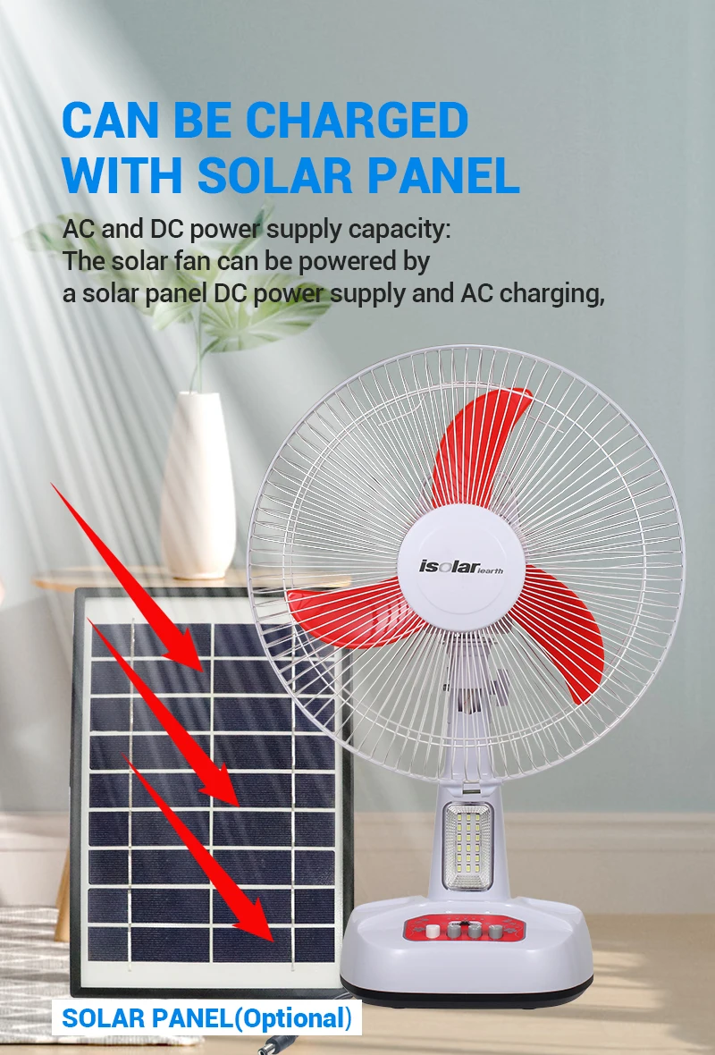 Trending Ac Dc Table Fan Solar Rechargeable Fans 3 Speed Home Fan Buy