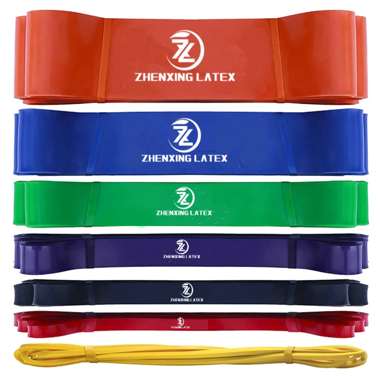 Latex Elastic Layered Power Heavy Duty Loop Single Rubber Resistance Band Custom for Pull up Assisted Multi Gym Stretch Fitness