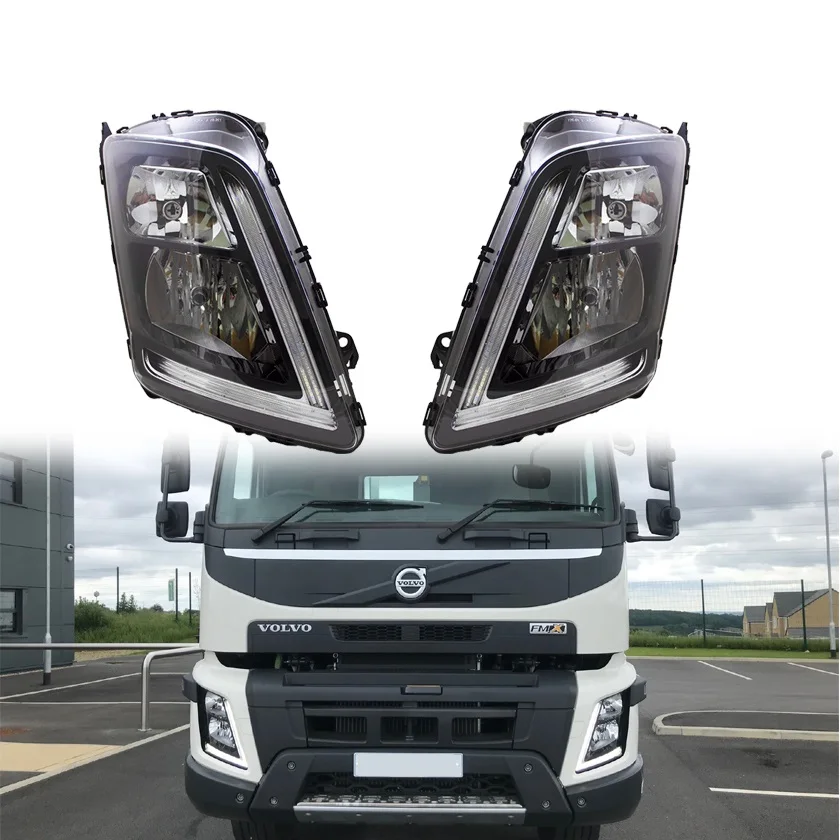 1PCS OEM LED Headlamp with DRL for Volvo FMX500 Truck Left/Right Side New Condition OE 22239056 22239057