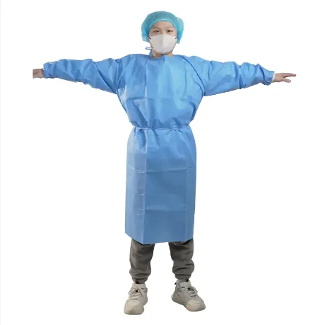 Hot Sale Disposable SMS Surgical Gowns Medical Isolation Gown Protective Clothes for Surgical Use