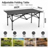 Black Long Table 95*55*50 (Storage Bag Included)