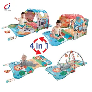 Chengji Baby Gym and Activity Mats Crawling Fitness Rack Exercise Ocean Ball 4in1 Baby Play Gym Mat Tummy Mat Baby Activity Gym