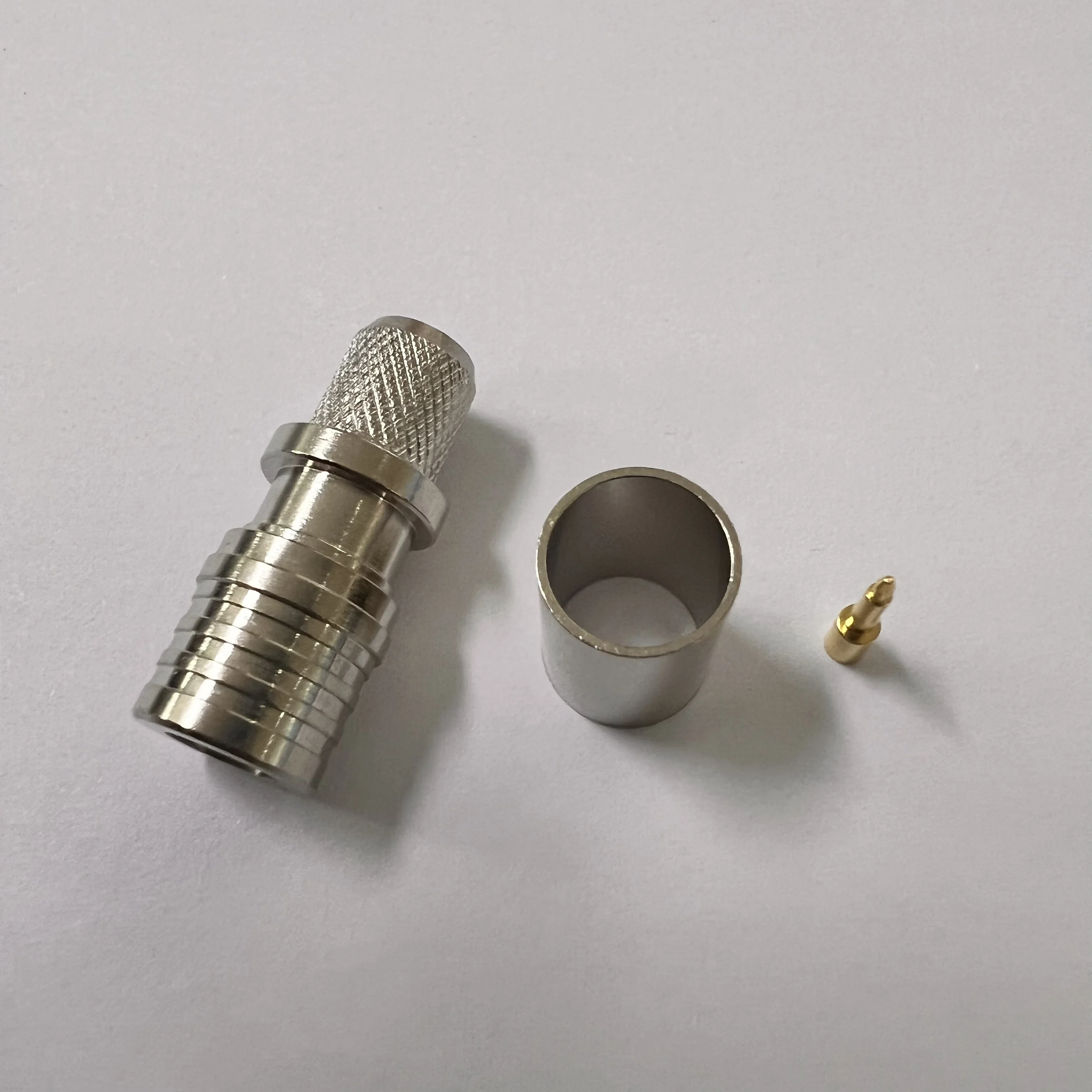 product factory cheap price qma c j5d coaxial connector rf qma male connector for 5d fb-1