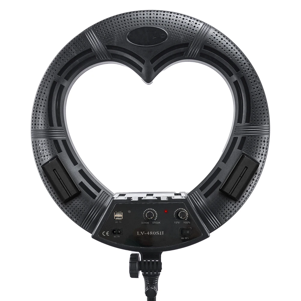 NEW! 18 inch heart Ring Light with Remote Control and Stand Holder carry bags Makeup LED Ring Lights kits 96W 18inch