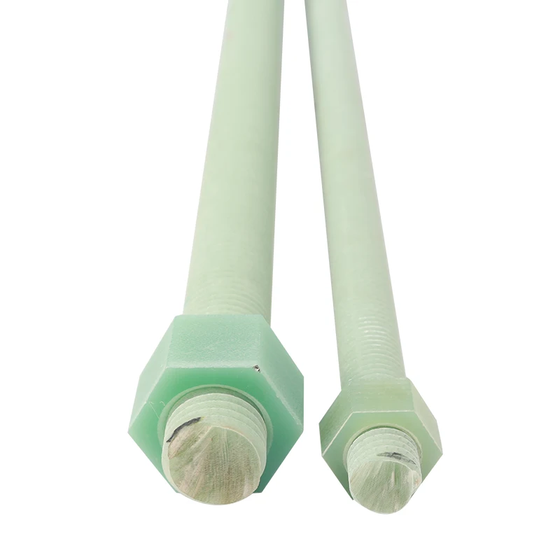 FR4 G10 Insulation Bolt and Nut with High Mechanical Strength and Threaded Rod for Secure Fastening