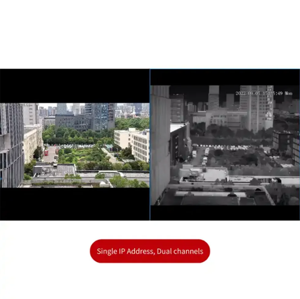 5 Megapixel Ip Thermal Camera for  Smoke / Fire Detection Temperature Measurement Spectrum Network Camera