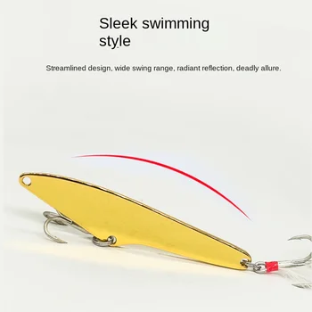 Lexin Qiandao Lake Broadsword VIB Sequins Luya Ultra-far Shore Zinc Alloy Plate Perch Warped Mandarin Fish Artificial Hard Bait – Hard Lure – view 5