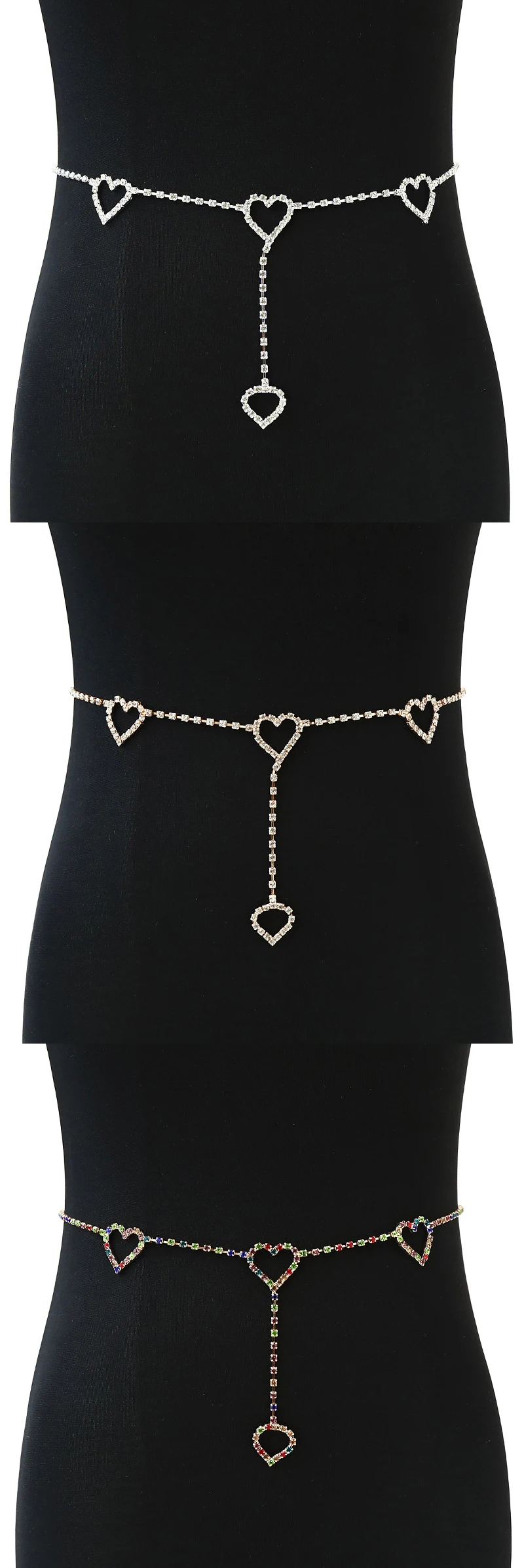 Fashion Jewelry For Women Crystal Gold Plated Body Chain Sexy Nightclub