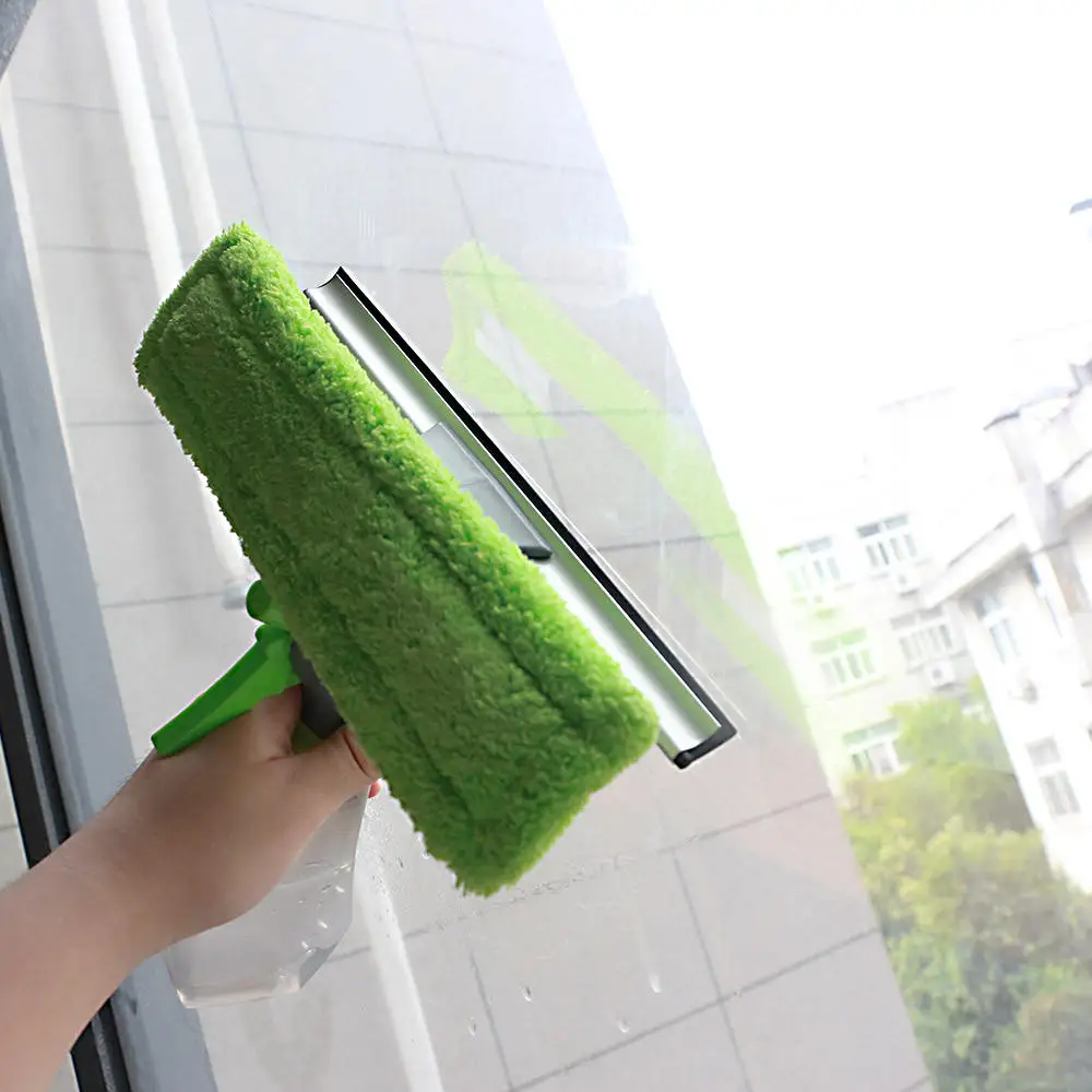 Спрей для мойки окон морской Стеклоочиститель с ракелем и