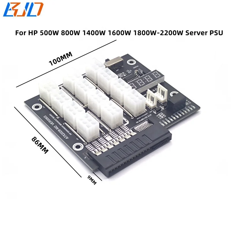 12 X PCI-E 6pin Power Supply Breakout Board for HP Servers