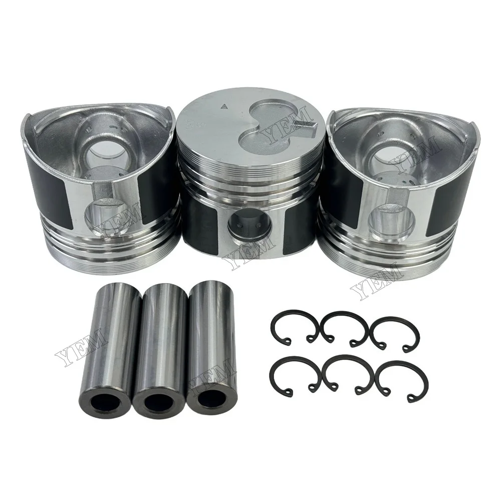 Piston With Pin Circlip Fit for Mitsubishi K3F Engine Parts