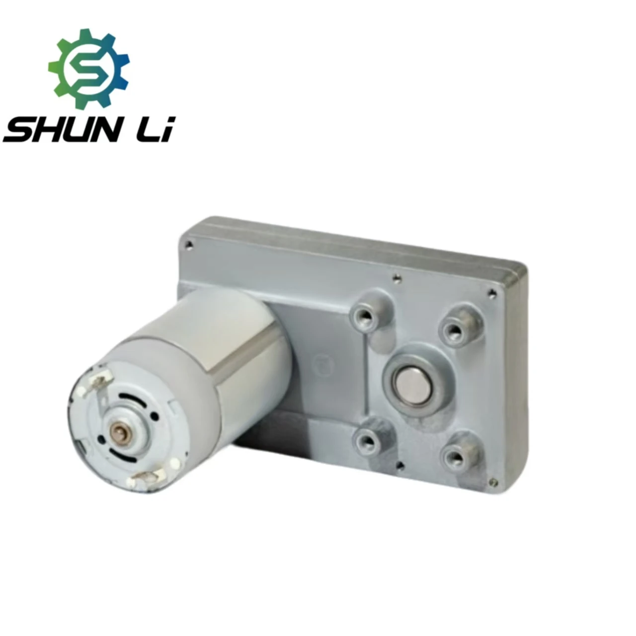 square Gearbox 100mm with 555 Dc 12v 24v Encoder Gear Motor