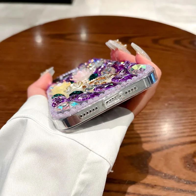 Purple Iphone 11 Liquid Glitter Case Purple Glitter Phone Case