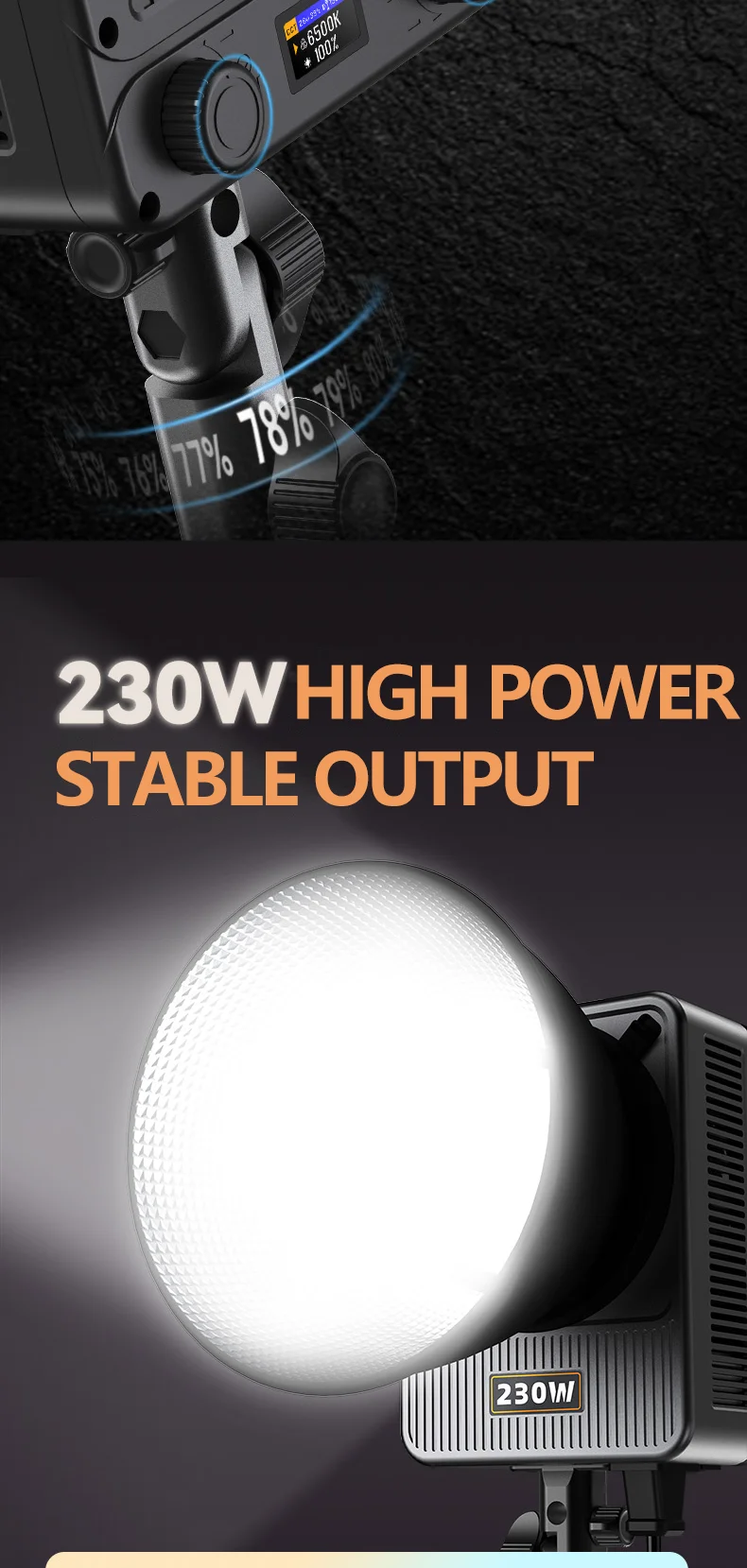 2700-6500k High Brightness LED Lights for Photography & Live Broadcast