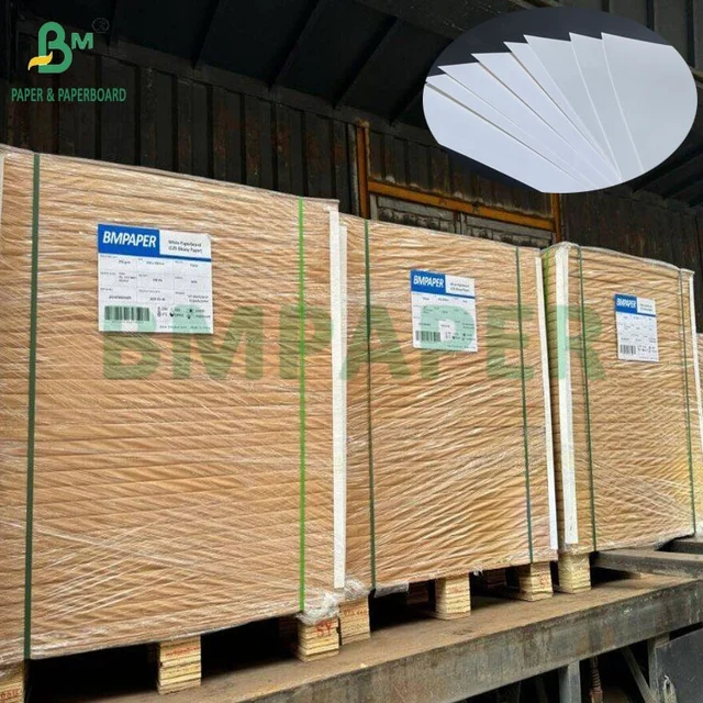 250g Single Side Coated Food Grade White Cardboard For Packing Box