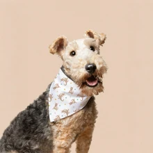 Kangaroo Pattern Dog Bandana Fashionable Pet Apparel Accessories