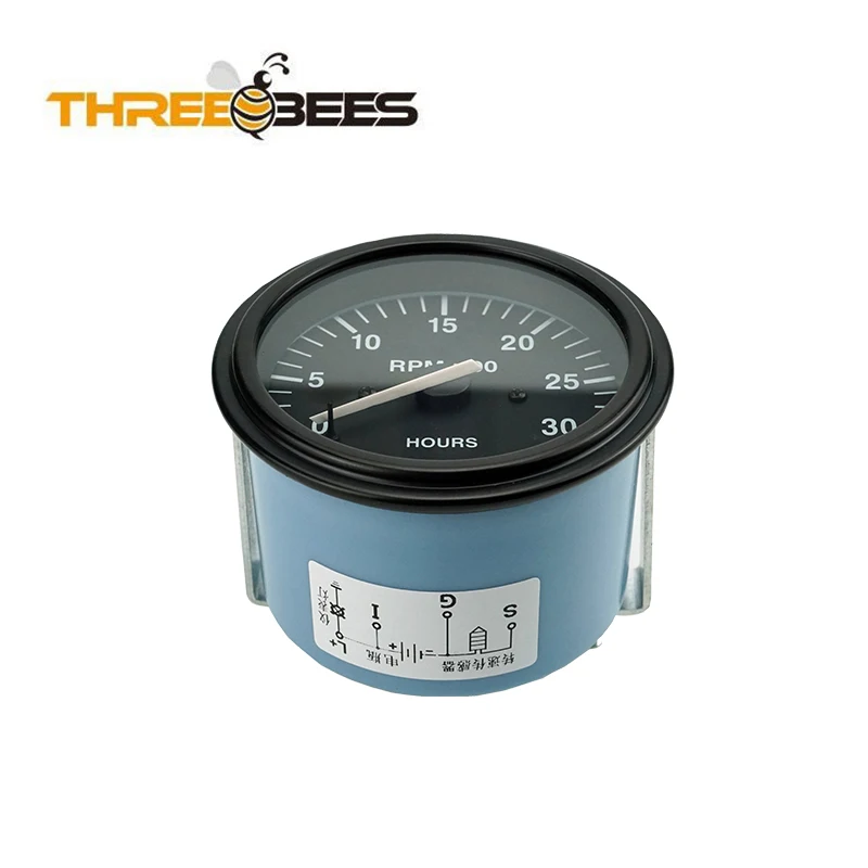 Diesel Engine VDO Gauge Tachometer Digital RPM Meter 3031734 Generator Speed Gauge