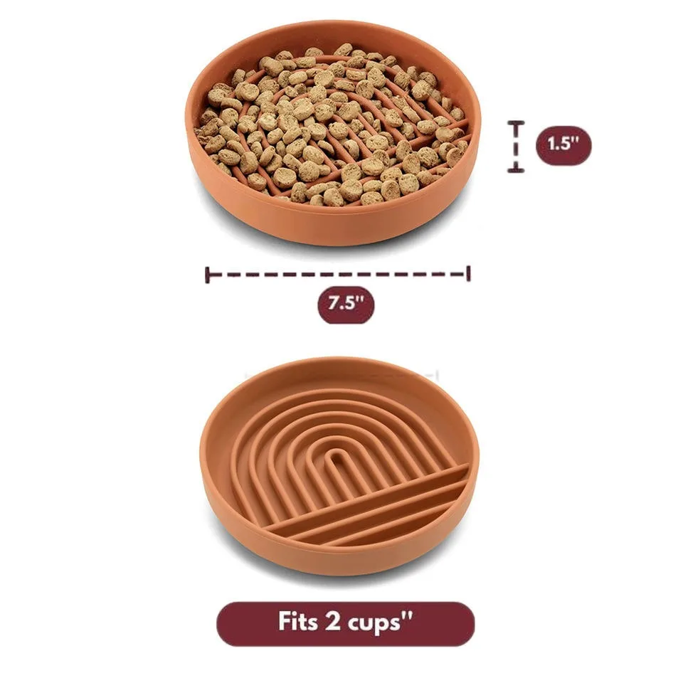 Ciotola Anti-ingozzo Per Cani - Slow Feeder In Materiale Sicuro Con Base Antiscivolo, Verde