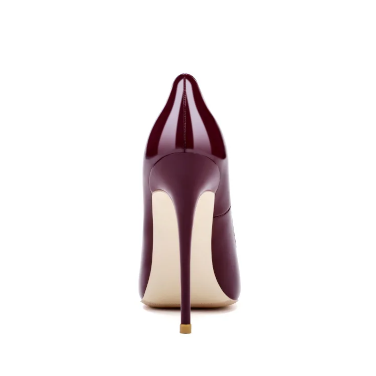 For Busy Girl TC1010 Woman's Red Wine Stiletto Heels Sandals Fashionable Pointed Toe Pumps for Summer Autumn Big Size Women's Sh