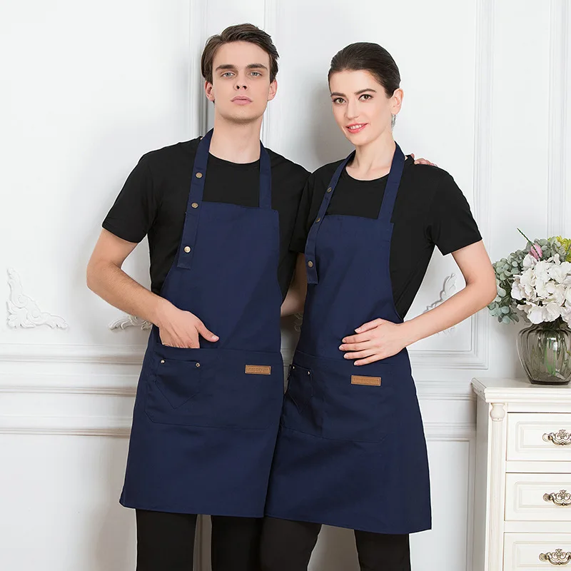 Polyester Custom Aprons Logo Kitchen Cleaning Cooking Restaurant Apron for Chef Sublimation