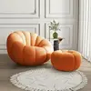 Orange lambswool pedal-rotatable