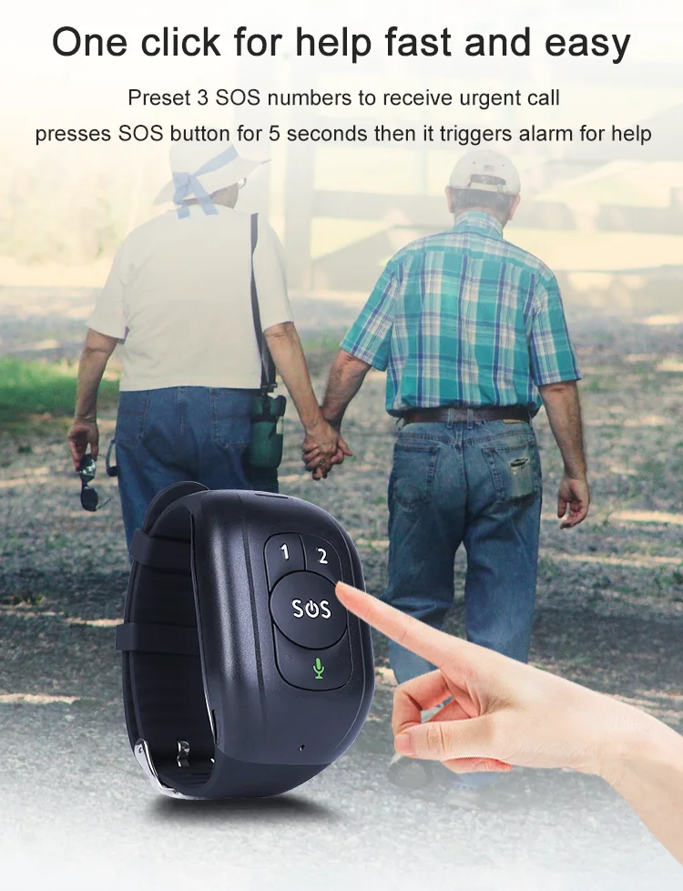 4G LTE Fall Detection & SOS Safety Bracelet for Senior | EaseLiving