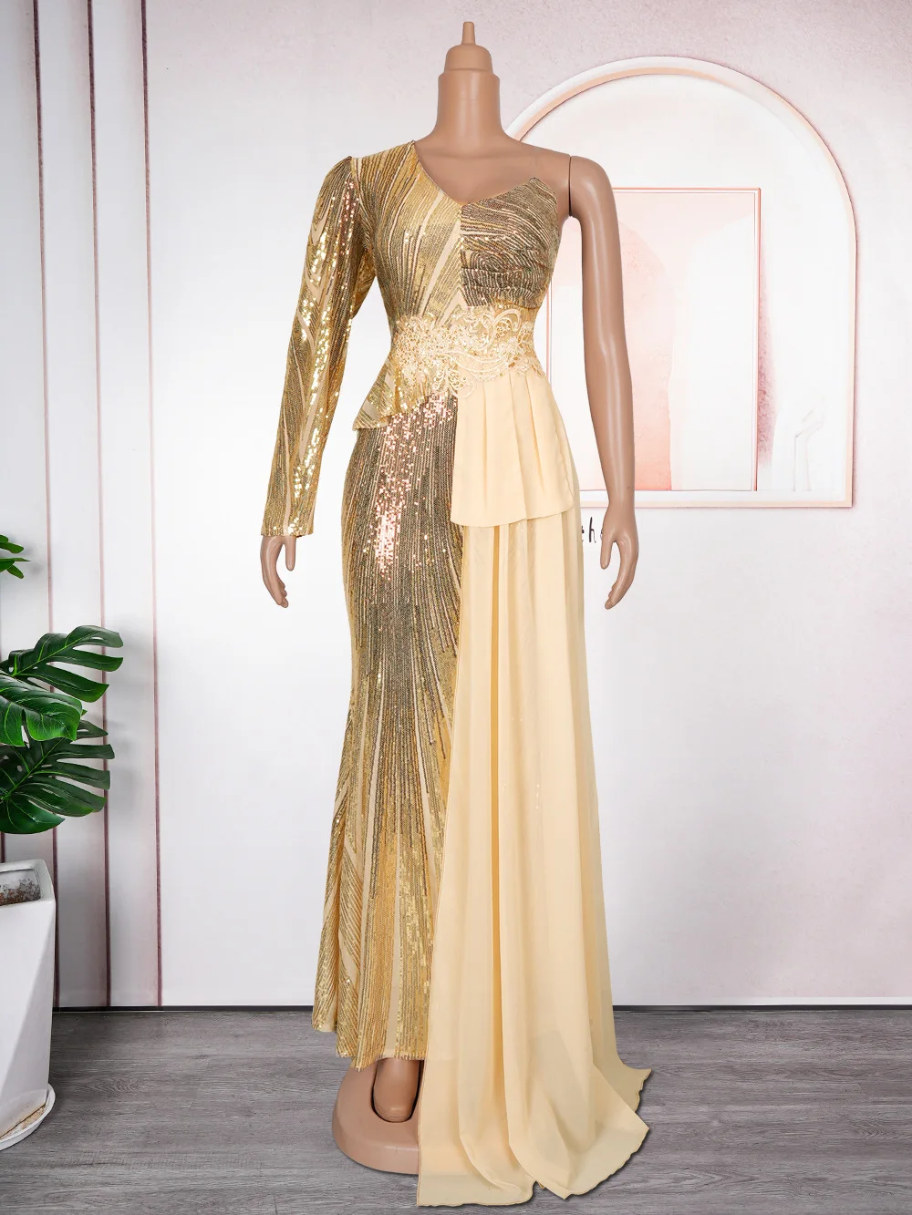 Luxury Gowns for Women Evening Dresses Off Shoulder Long Sleeve Gradient Sequin Long Dress Women Christmas Party Dresses Luxury Gowns for Women Evening Dresses Off Shoulder Long Sleeve Gradient Sequin Long Dress Women Christmas Party Dresses