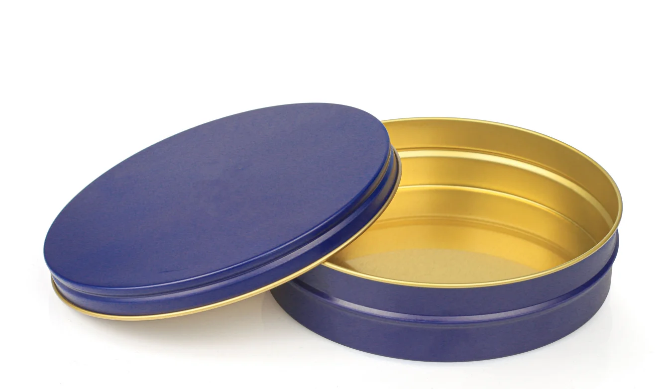 Luxury Tinplate & Aluminium Caviar Tin Box 500g/250g/125g/100g/50g/30g Recyclable Packaging for Food Distributors Restaurants