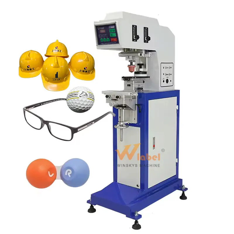 High Efficiency Speed Desktop Pad Printers Bottle Cup Lego Mouse  Round Pad Printing Machine for Small Business