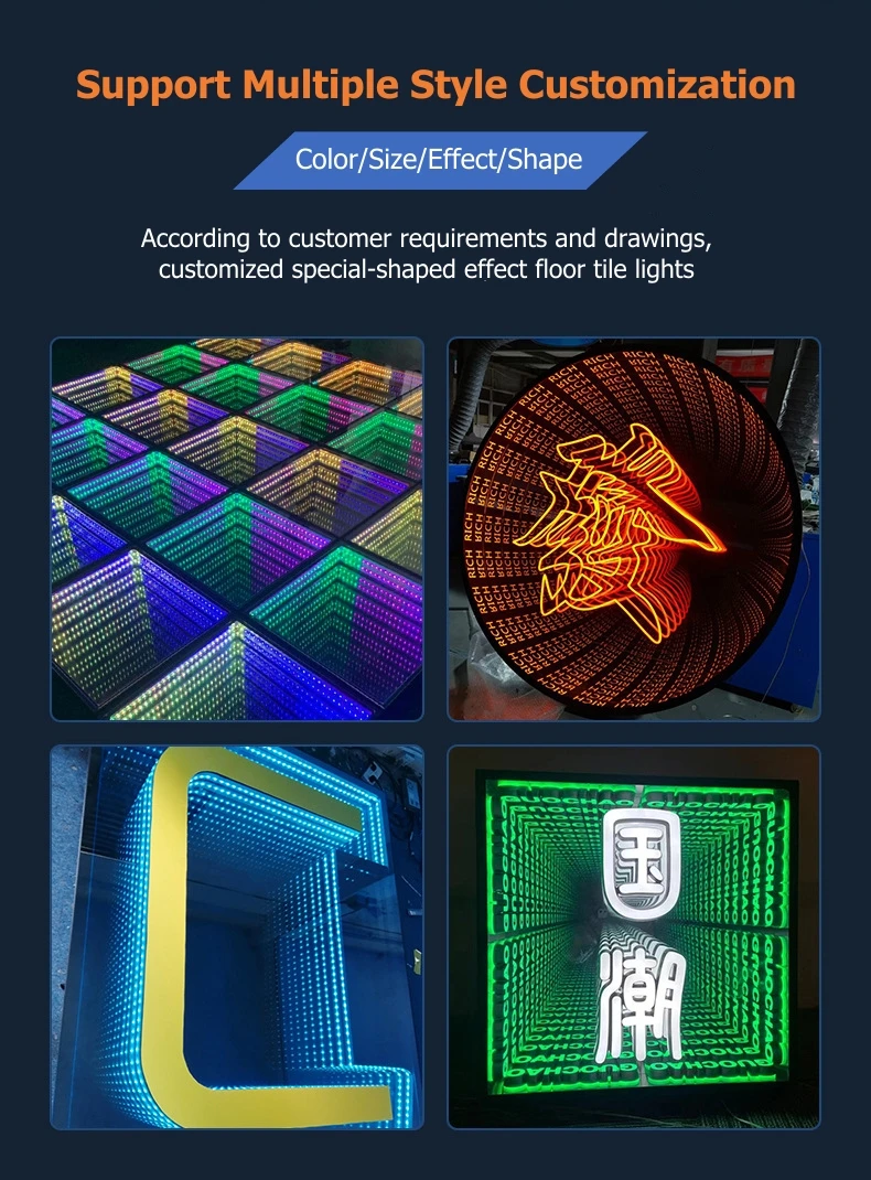 Outdoor 3d Mirror Abyss Effect Led Dancing Floor Light Buy Led Dance Floor,Led 3d