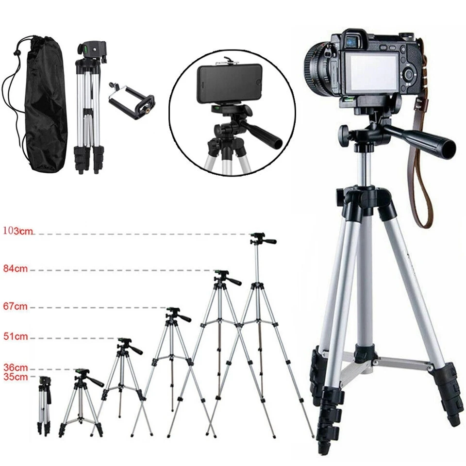 Universal Travel Camera Tripod Stand Holder Mount 3110 3120 Phone Tripod Aluminum Travel Tripod Par For Phones Canon Nikon