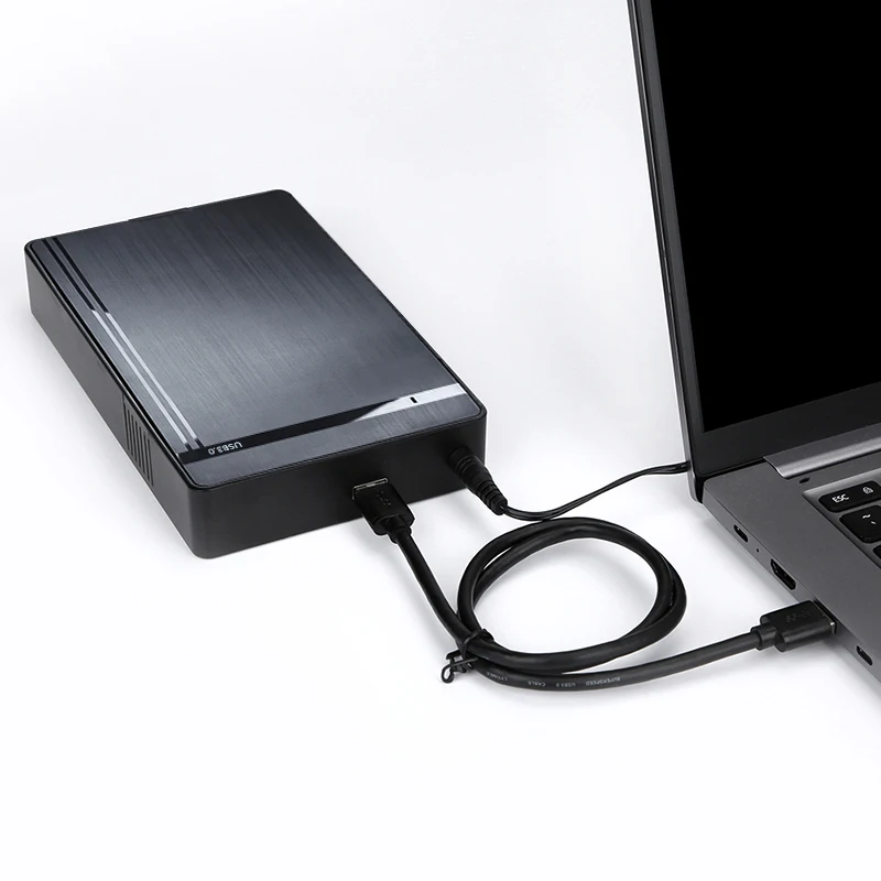 SALALIS External HDD 5Gbps 3.5 Inch Aluminum Alloy Low Noise USB 3.0 Interface Compact Lightweight External Hard Drive for Computer (2TB US Plug)