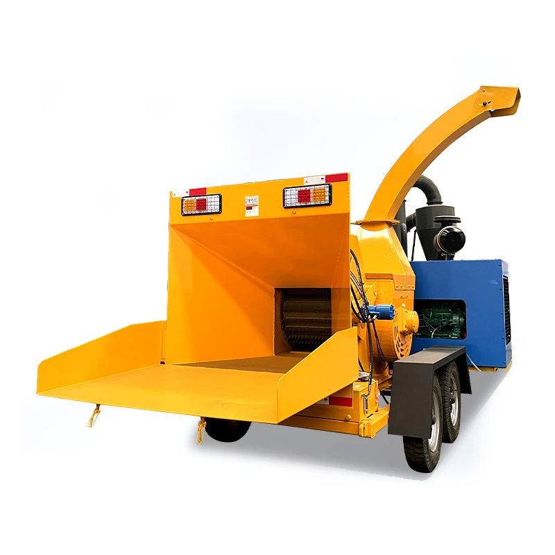 Nhà máy trực tiếp Vườn Gỗ Cây Chi nhánh Máy nghiền Diesel Gỗ Chipper Log Chipper Shredder Gỗ Shredder