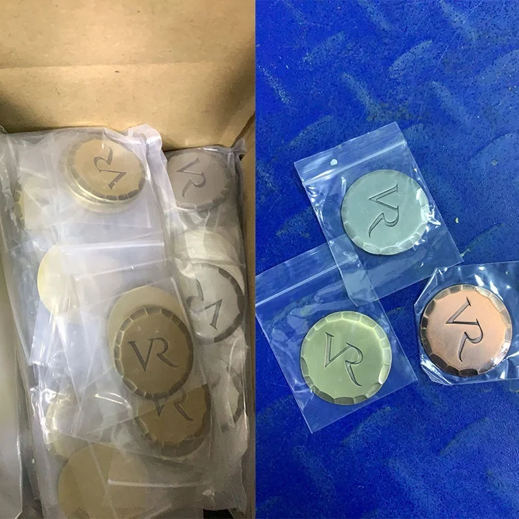 Personalized Golf Ball Markers Single Side Custom Logo Golf Ball Mark manufacture