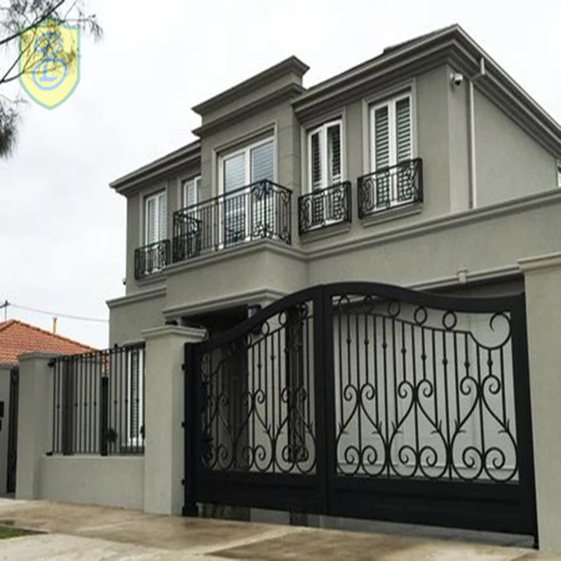 New Simple Design Iron Pipe Wrought Iron Gate