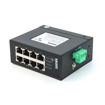 KRONZ UES-08TY Unmanaged Switches DIN Rail 100 M bit/s 8-port Dual Row Port Network Industrial-grade Unmanaged Ethernet Switch