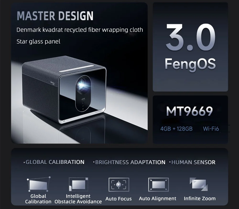 Hot Sale Projector Formovie X5 Projector True Cinema Grade Alpd Laser