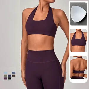 New Arrivals Women Active Wear Beautiful Gym Fitness Bras Custom logo Sports Bras