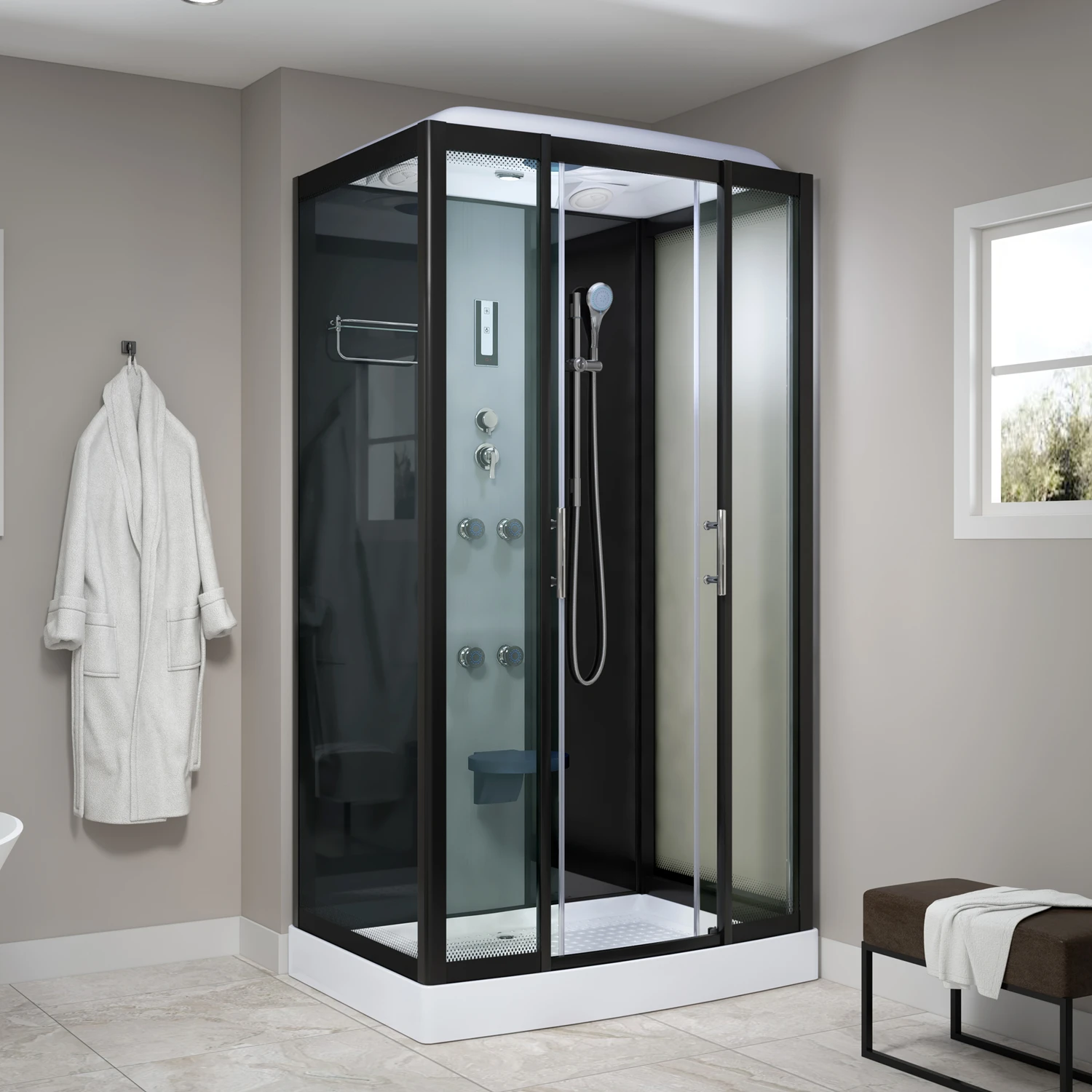 Simple Koy Infrared Sauna Sliding Apollo Steam Beautiful Shower Rooms