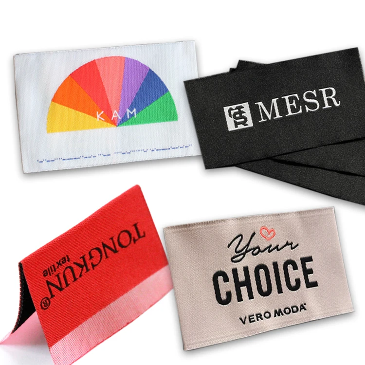 High Quality Custom Logo Luxury High Density Woven Label