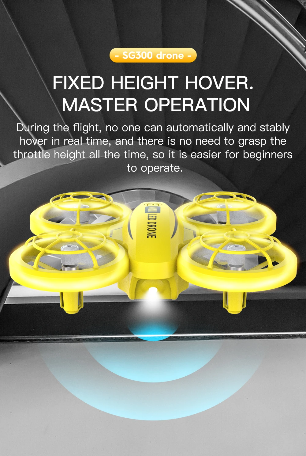 SG300 LED RC Drone UAV 360 degree Stunt Roll Classic 2.4G Remote Control toy mini drone for kids Christmas gift