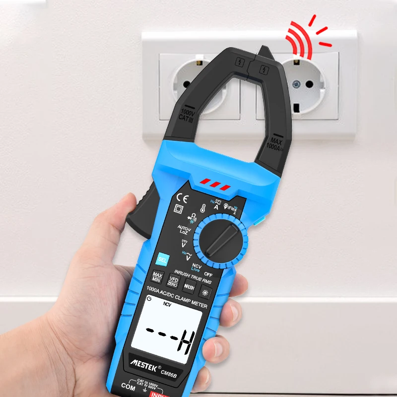 CM86B Current AC DC Auto Range 1000A Voltage Clamp Multimeter Resistance Capacitance Frequency Tester Earth Clamp Meter