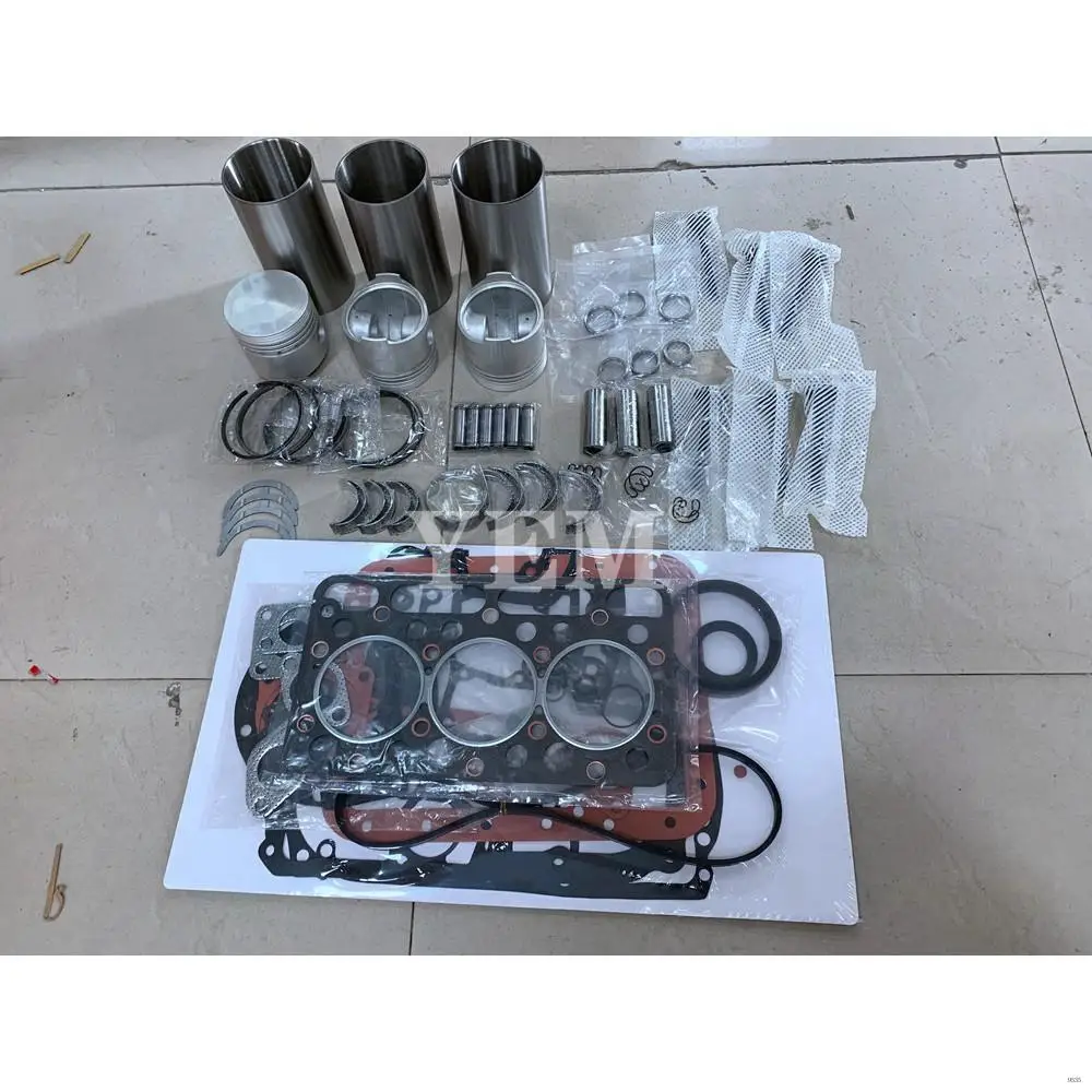 Overhaul Repair Kit With Valves Engine Bearings Cylinder Liner Piston Rings Full Gasket Kit Fit for Kubota D1301 Spare Parts