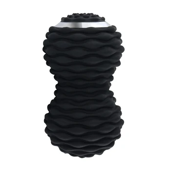 2021 Most Popular Products Double Black Peanut  vibrating heated massage ball