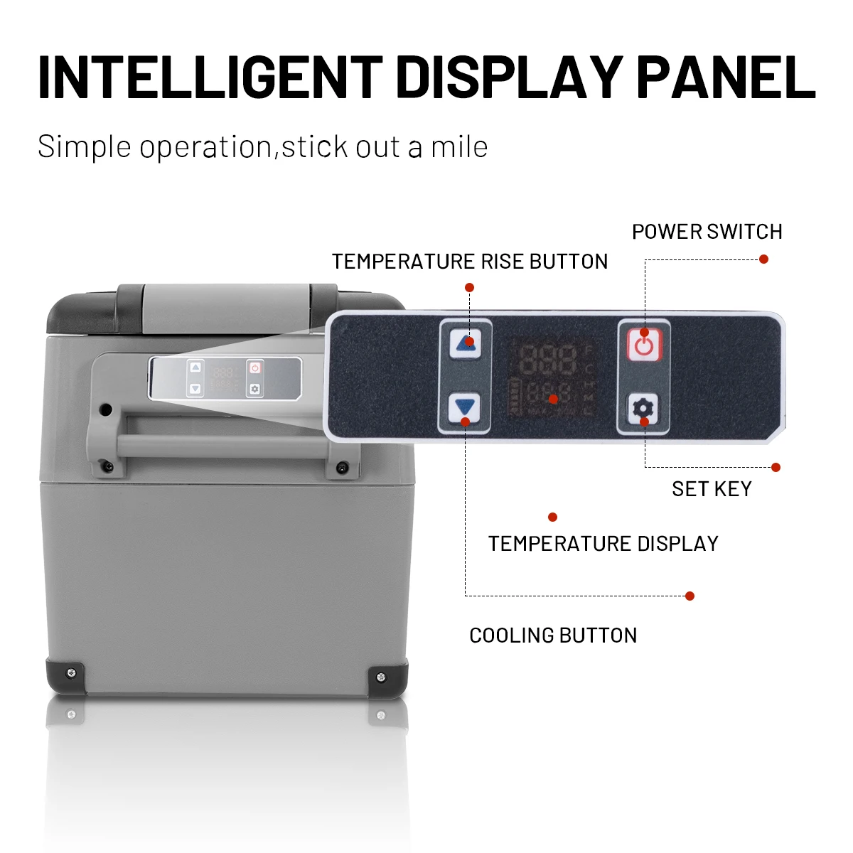 CF55 Alpicool Hot Sale Ac Dc Dual Use Freezer LG Compressor Cooler Camping Outdoor Car Fridge Portable Car Refrigerator