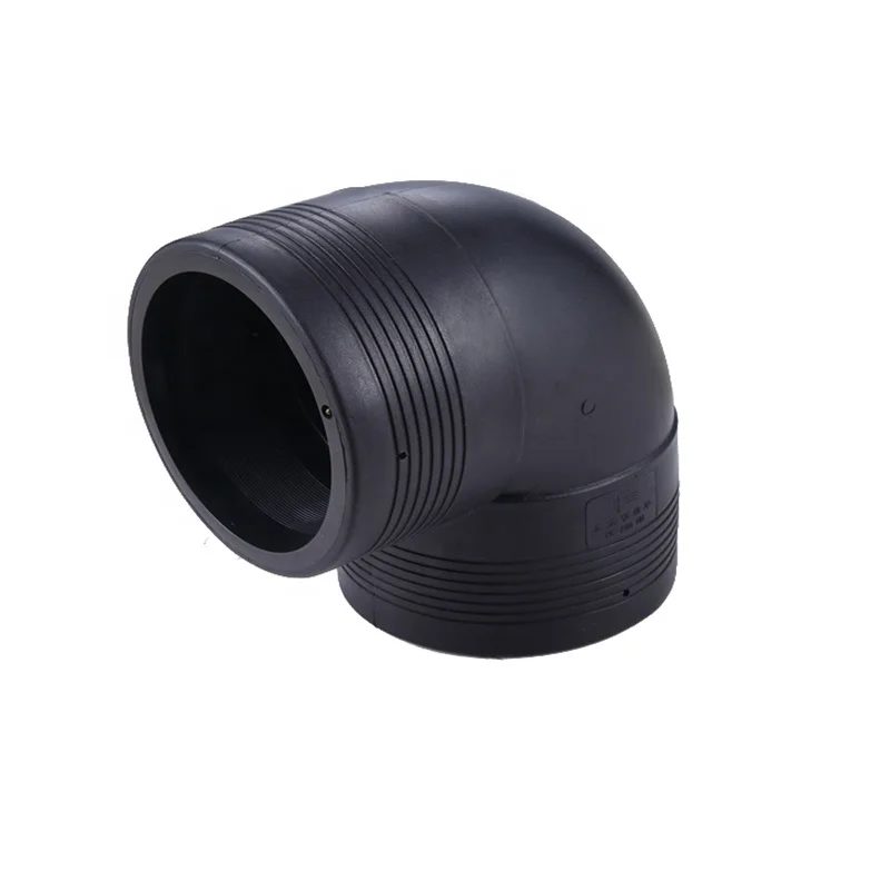 PN16/SDR11 HDPE Polyethylene Butt Fusion 90 Degree Elbow Fitting   for Big diameter PE Water Pipe