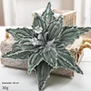 Fiori di Natale in flanella verde da 10,24 pollici