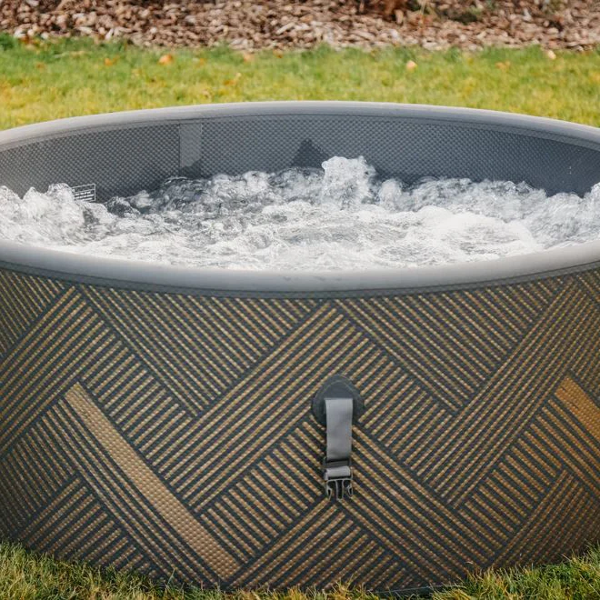 Funworldsport Drop Stitch Inflatable Spa Heat Pump Water Pump Heaters