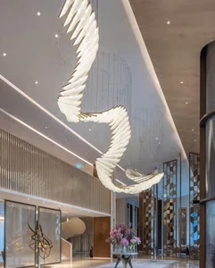 ECOJAS Custom Pendant Lamp Luxury Villa Hotel Lobby Hall Lighting Hanging Lamp Decorative for Stairs Modern Chandeliers Pendant