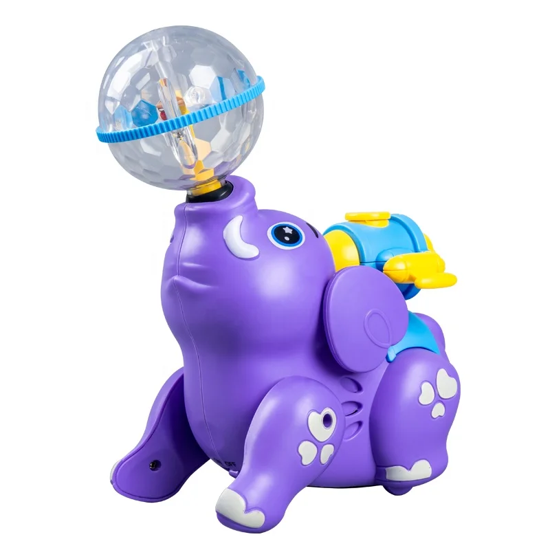 Elephant Toy with Music & Flashing Light - Kids' Fun!